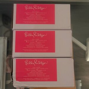 Lilly Pulitzer Pink Tumbler Trio